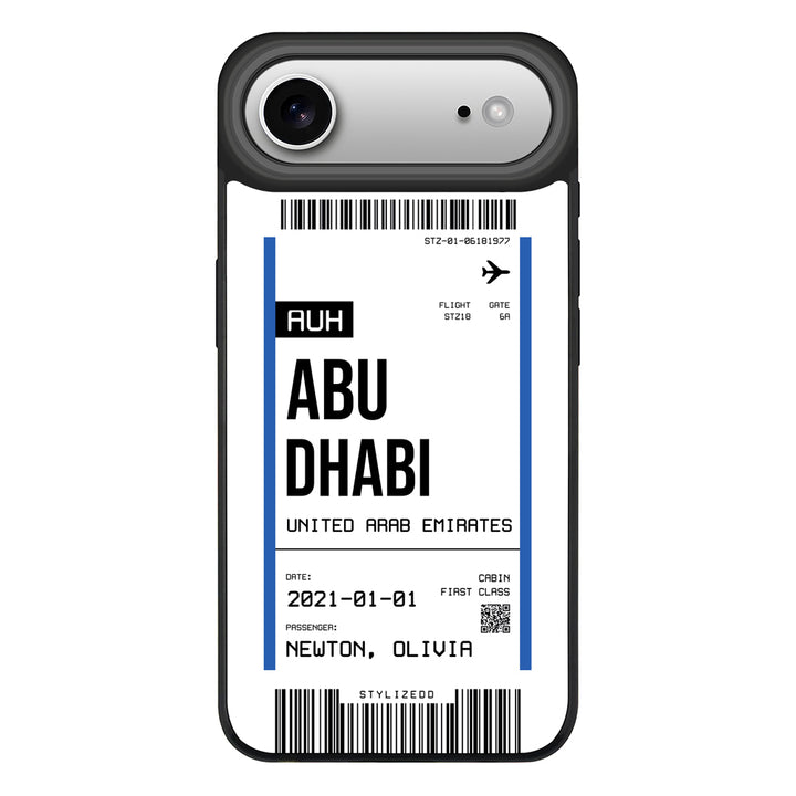 Apple iPhone 17 Air / Rugged MagSafe Custom Flight Boarding Pass Ticket Phone Case - Stylizedd.com