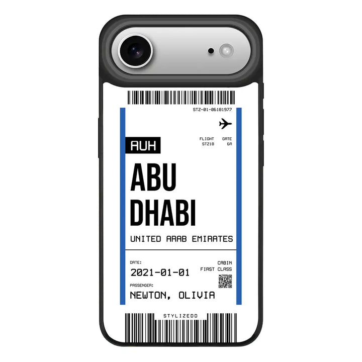 Apple iPhone 17 Air / Rugged MagSafe Custom Flight Boarding Pass Ticket Phone Case - Stylizedd.com
