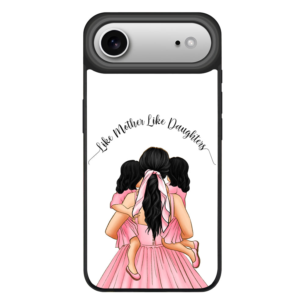 Apple iPhone 17 Air / Rugged MagSafe Mother 2 daughters Custom Clipart, Text Phone Case - Stylizedd.com