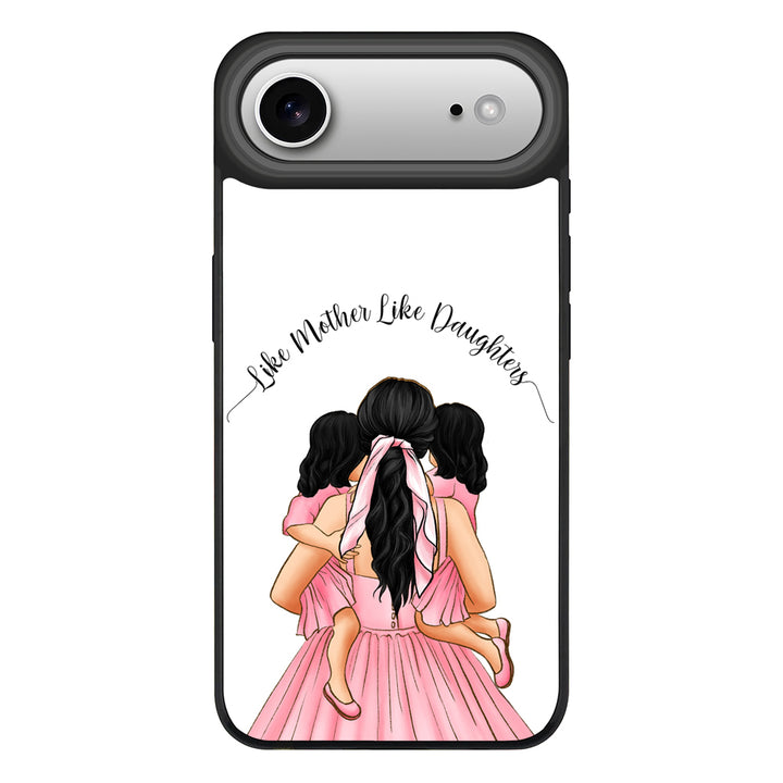 Apple iPhone 17 Air / Rugged MagSafe Mother 2 daughters Custom Clipart, Text Phone Case - Stylizedd.com