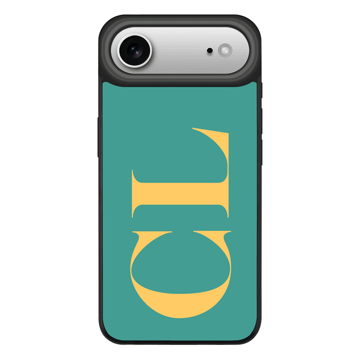 Apple iPhone 17 Air / Rugged MagSafe Personalized Monogram Large Initial 3D Shadow Text, Phone Case - Stylizedd.com