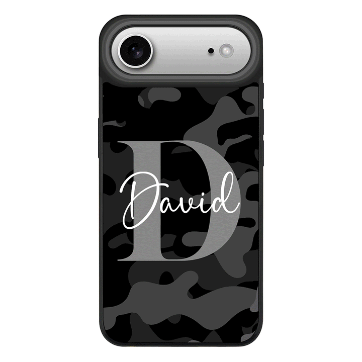 Apple iPhone 17 Air / Rugged MagSafe Personalized Name Camouflage Military Camo, Phone case - Stylizedd.com