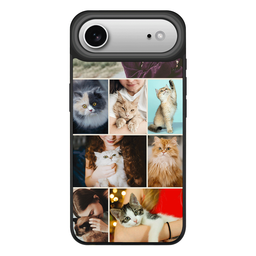 Apple iPhone 17 Air / Rugged MagSafe Personalised Photo Collage Grid Pet Cat, Phone Case - Stylizedd.com