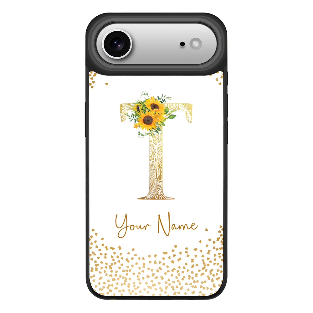 Apple iPhone 17 Air / Rugged MagSafe Floral Mandala Initial Phone Case - Stylizedd.com