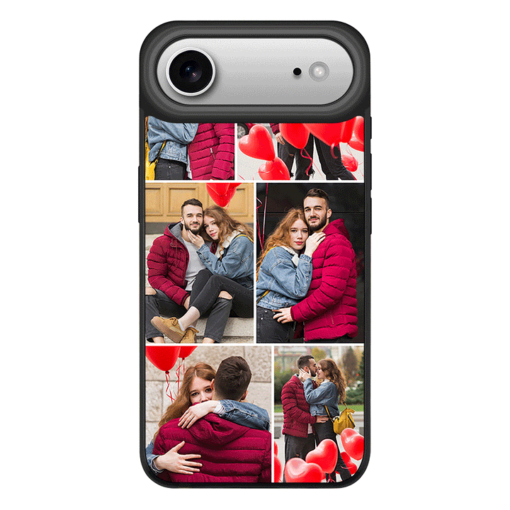 Apple iPhone 17 Air / Rugged MagSafe Personalised Valentine Photo Collage Grid, Phone Case - Stylizedd.com