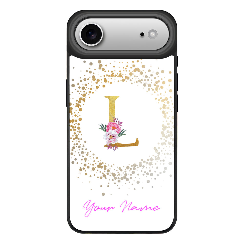 Apple iPhone 17 Air / Rugged MagSafe Floral Initial Phone Case - Stylizedd.com