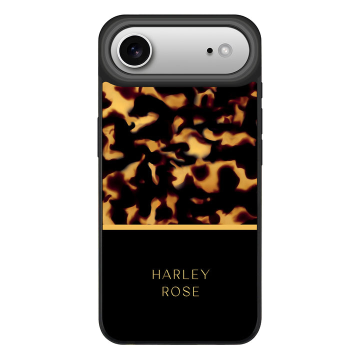 Apple iPhone 17 Air / Rugged MagSafe Personalized Text Luxury Tortoise Shell Pattern, Phone Case - Stylizedd.com