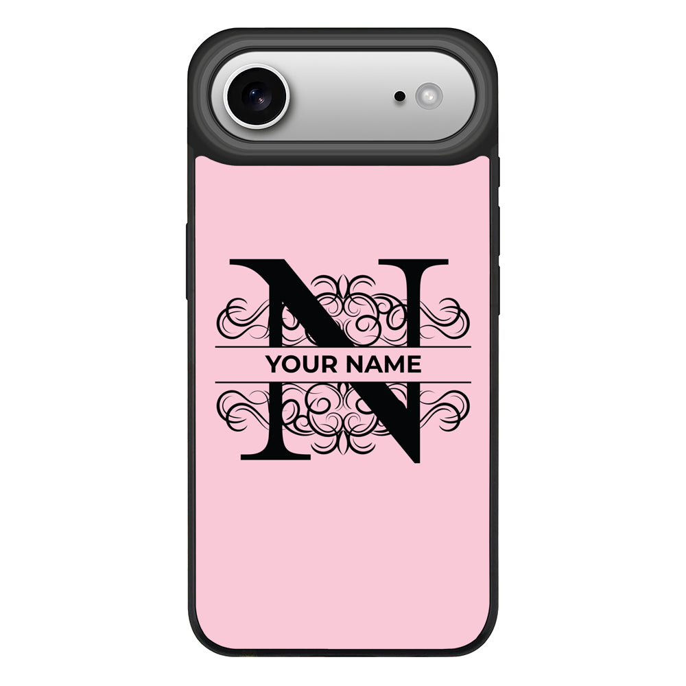 Apple iPhone 17 Air / Rugged MagSafe Split Floral Initial Phone Case - Stylizedd.com