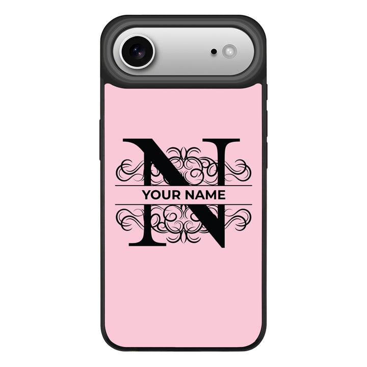 Apple iPhone 17 Air / Rugged MagSafe Split Floral Initial Phone Case - Stylizedd.com