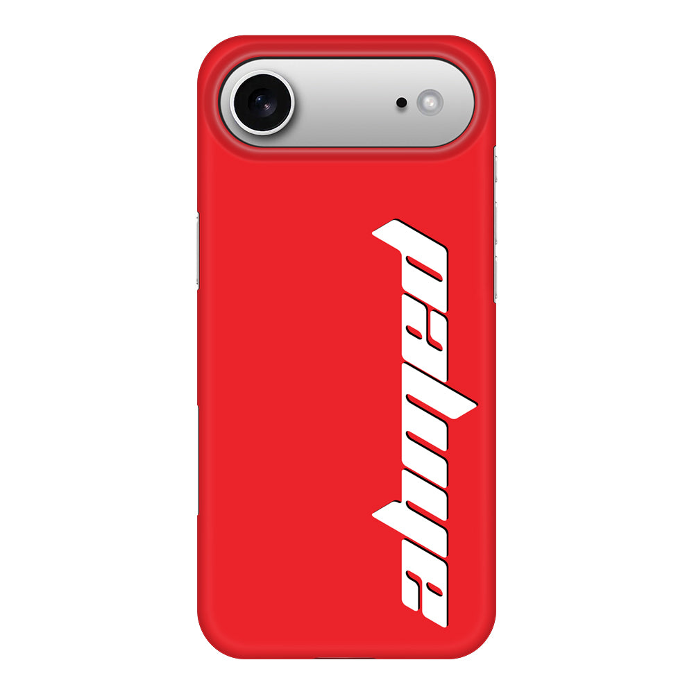 Apple iPhone 17 Air / Snap MagSafe Custom Text, Vertical Name Phone Case - Stylizedd.com