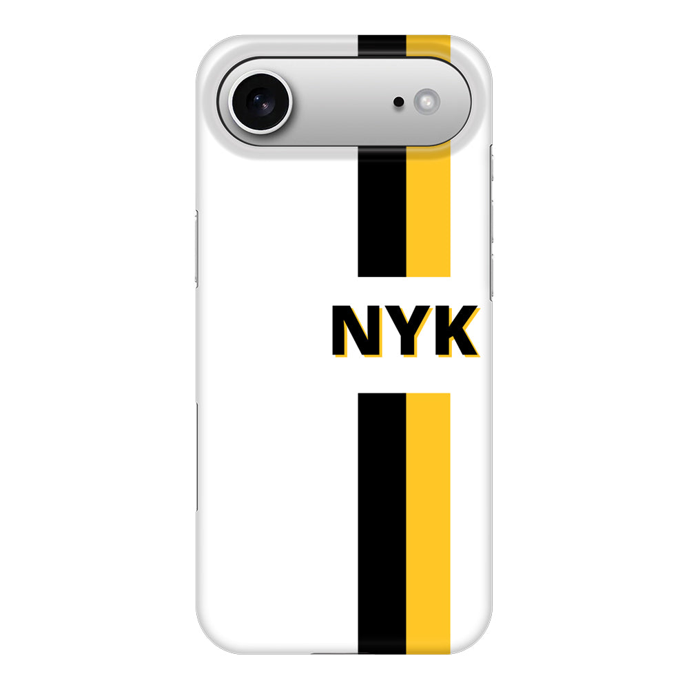 Apple iPhone 17 Air / Snap MagSafe Custom Striped Monogram Phone Case - Stylizedd.com
