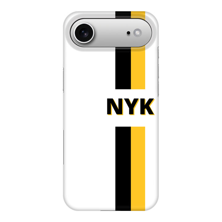 Apple iPhone 17 Air / Snap MagSafe Custom Striped Monogram Phone Case - Stylizedd.com