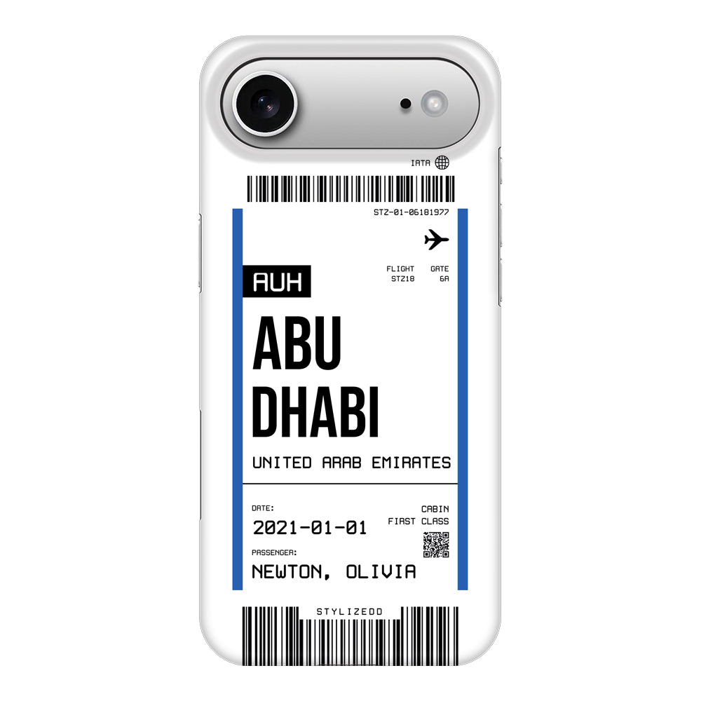 Apple iPhone 17 Air / Snap MagSafe Custom Flight Boarding Pass Ticket Phone Case - Stylizedd.com