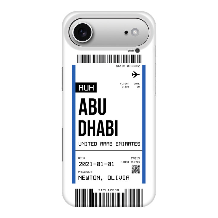 Apple iPhone 17 Air / Snap MagSafe Custom Flight Boarding Pass Ticket Phone Case - Stylizedd.com