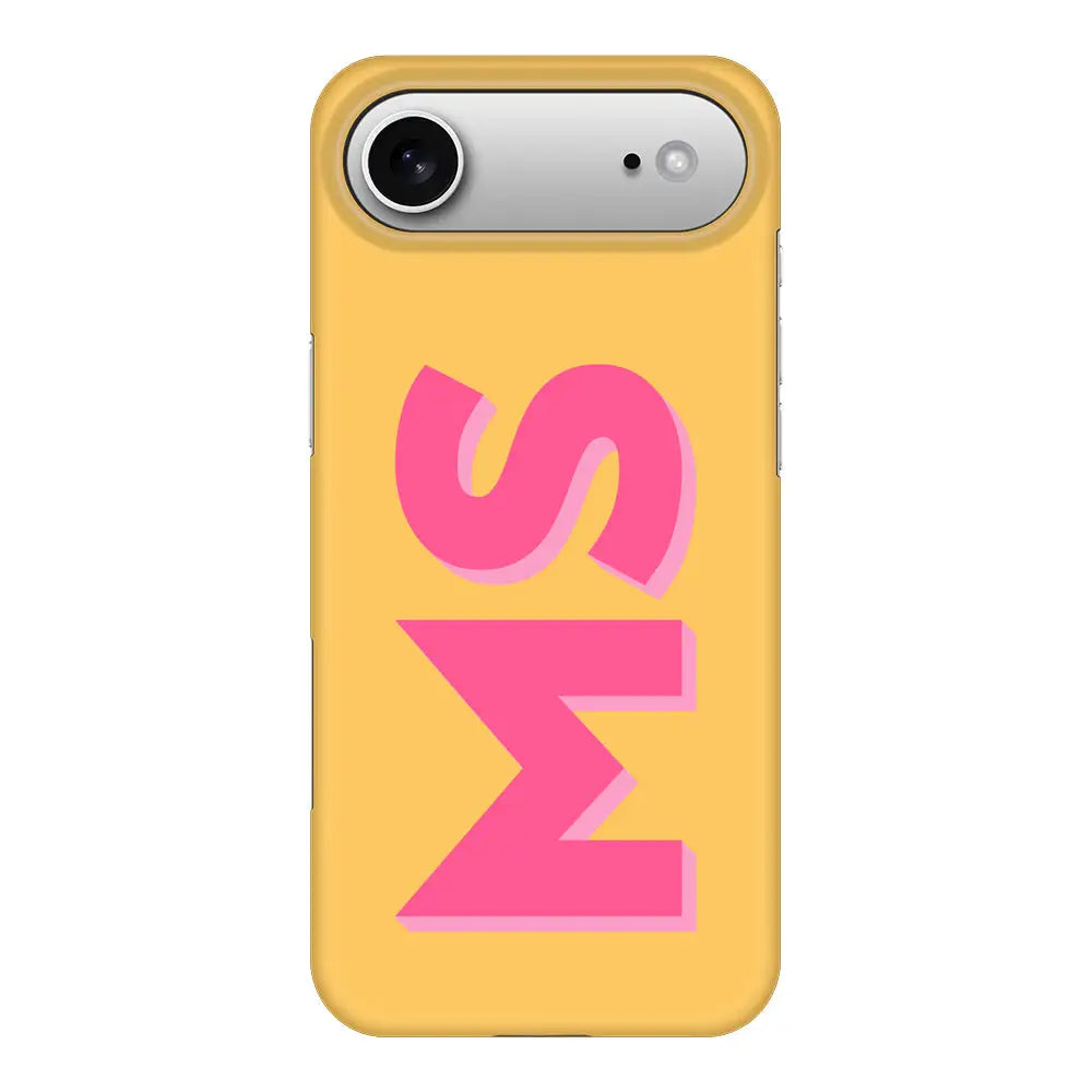 Apple iPhone 17 Air / Snap MagSafe Personalized Monogram Initial 3D Shadow Text Phone Case - Stylizedd.com