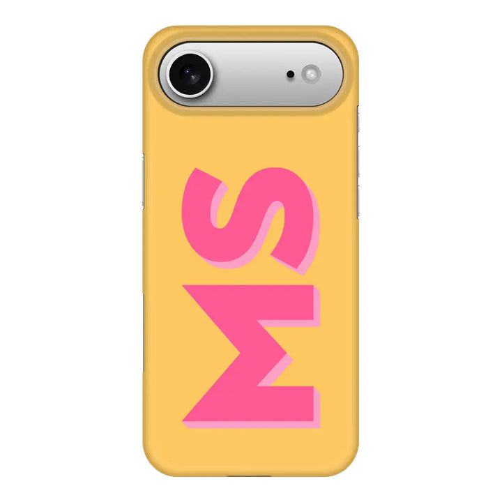 Apple iPhone 17 Air / Snap MagSafe Personalized Monogram Initial 3D Shadow Text Phone Case - Stylizedd.com