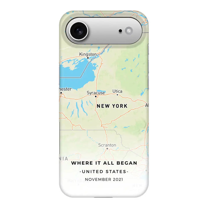 Apple iPhone 17 Air / Snap MagSafe Personalized map, Phone Case - Stylizedd.com