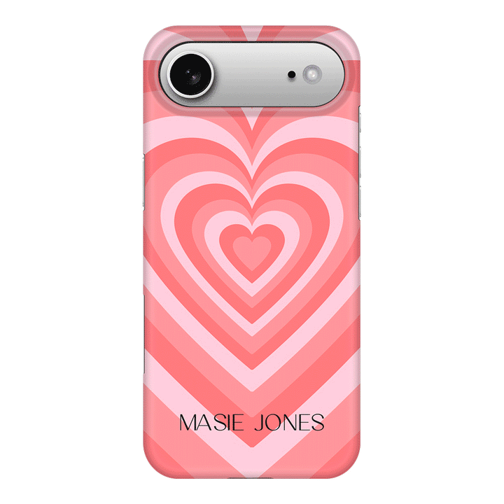Apple iPhone 17 Air / Snap MagSafe Personalized Name Retro Hearts, Phone Case - Stylizedd.com