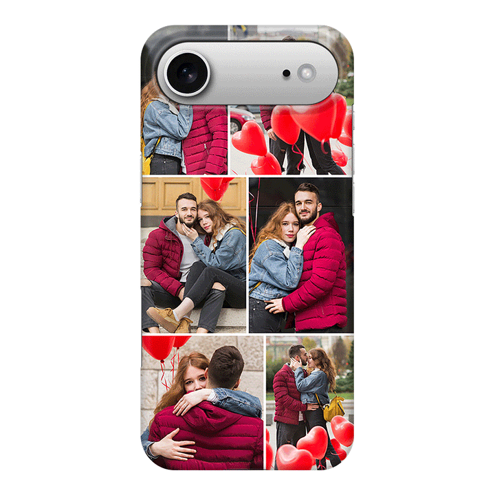 Apple iPhone 17 Air / Snap MagSafe Personalised Valentine Photo Collage Grid, Phone Case - Stylizedd.com