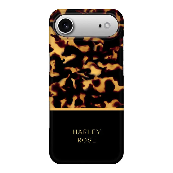 Apple iPhone 17 Air / Snap MagSafe Personalized Text Luxury Tortoise Shell Pattern, Phone Case - Stylizedd.com