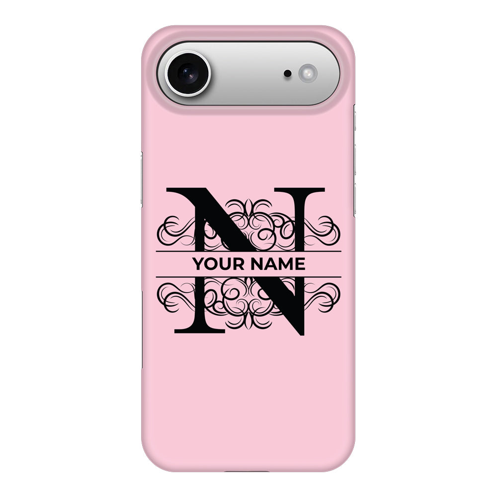 Apple iPhone 17 Air / Snap MagSafe Split Floral Initial Phone Case - Stylizedd.com