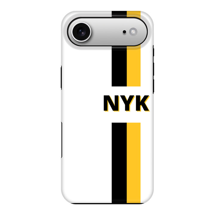 Apple iPhone 17 Air / Tough MagSafe Custom Striped Monogram Phone Case - Stylizedd.com