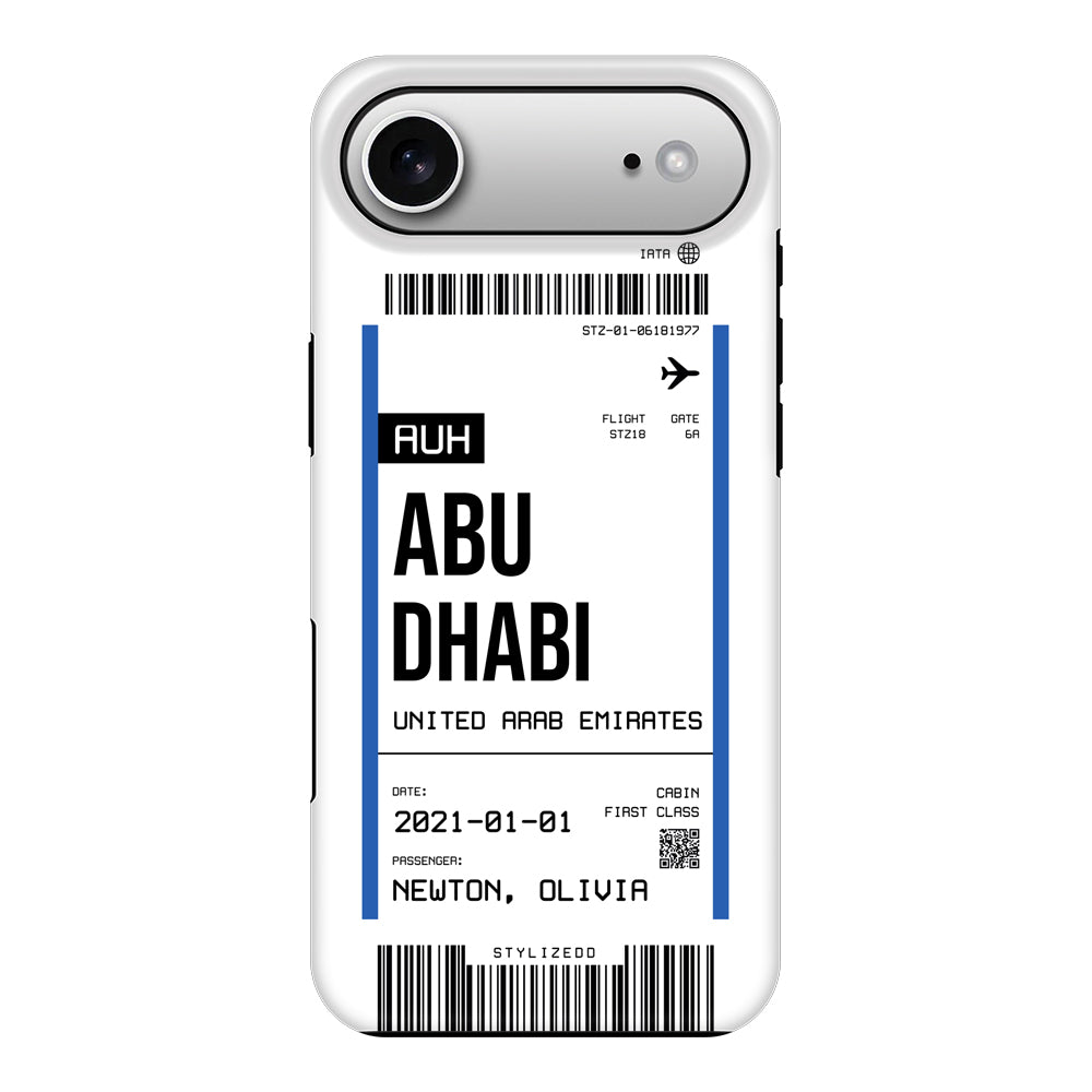 Apple iPhone 17 Air / Tough MagSafe Custom Flight Boarding Pass Ticket Phone Case - Stylizedd.com
