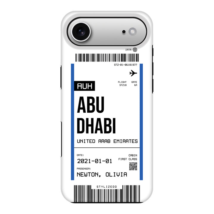 Apple iPhone 17 Air / Tough MagSafe Custom Flight Boarding Pass Ticket Phone Case - Stylizedd.com
