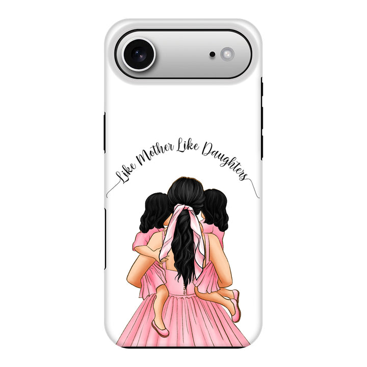 Apple iPhone 17 Air / Tough MagSafe Mother 2 daughters Custom Clipart, Text Phone Case - Stylizedd.com