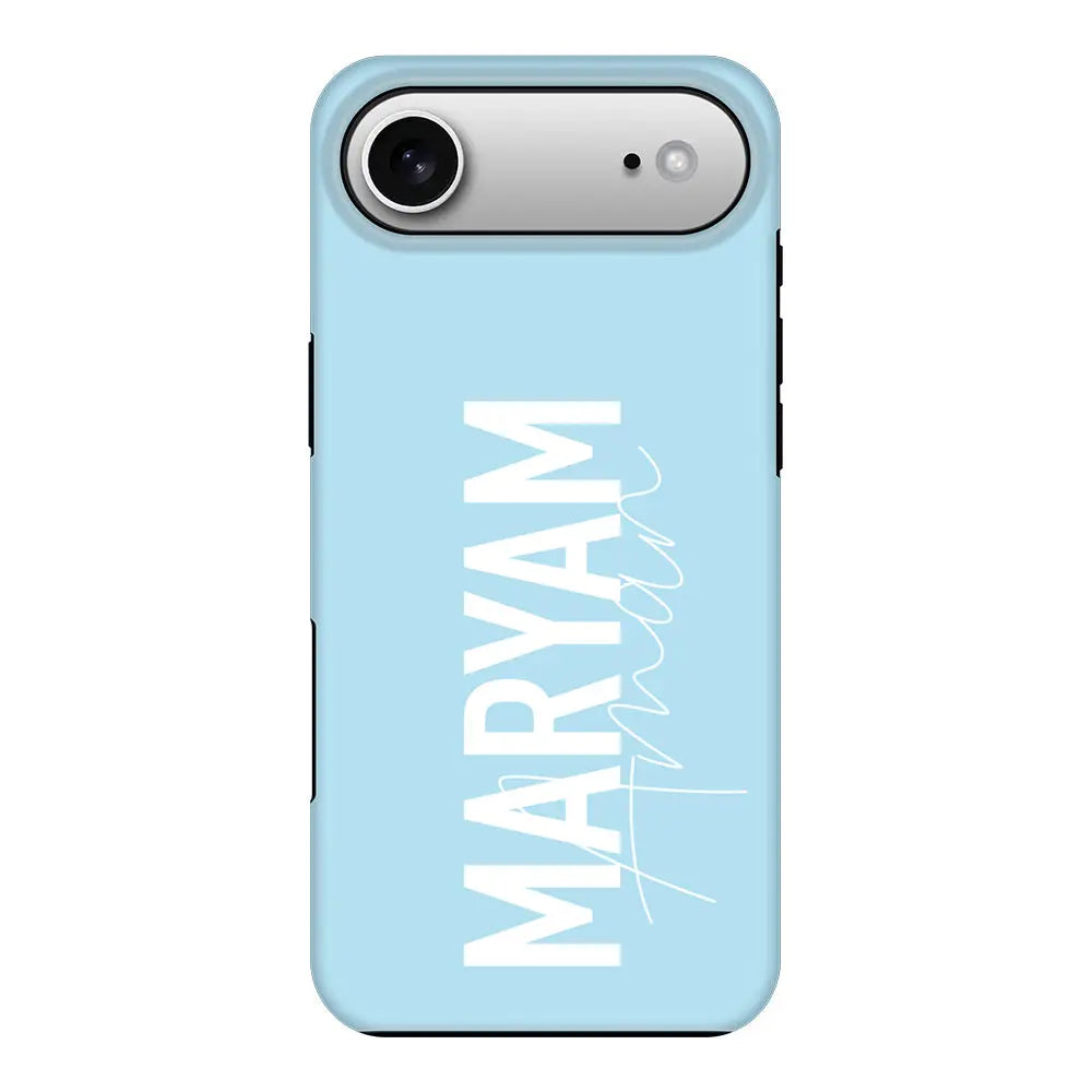 Apple iPhone 17 Air / Tough MagSafe Personalized Name Vertical, Phone Case - Stylizedd.com