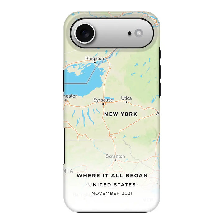 Apple iPhone 17 Air / Tough MagSafe Personalized map, Phone Case - Stylizedd.com