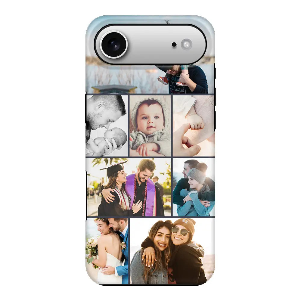 Apple iPhone 17 Air / Tough MagSafe Personalised Photo Collage Grid Phone Case - Stylizedd.com