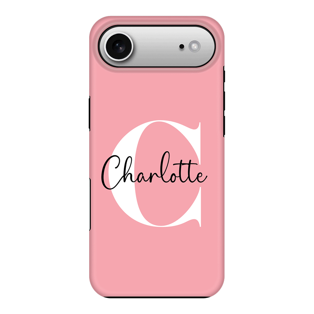 Apple iPhone 17 Air / Tough MagSafe Custom Monogram Large Initial Name & Letter, Phone Case - Stylizedd.com