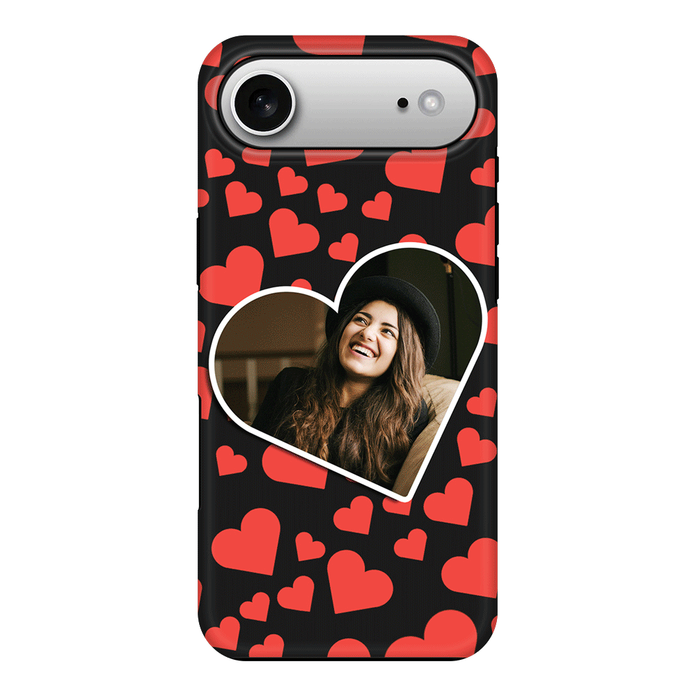 Apple iPhone 17 Air / Tough MagSafe Custom Photo Heart shaped, Phone Case - Stylizedd.com