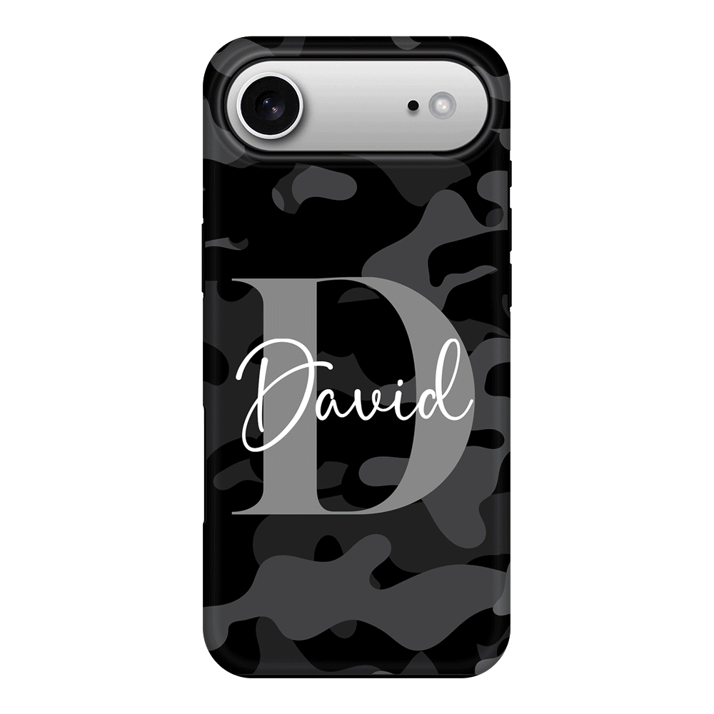 Apple iPhone 17 Air / Tough MagSafe Personalized Name Camouflage Military Camo, Phone case - Stylizedd.com