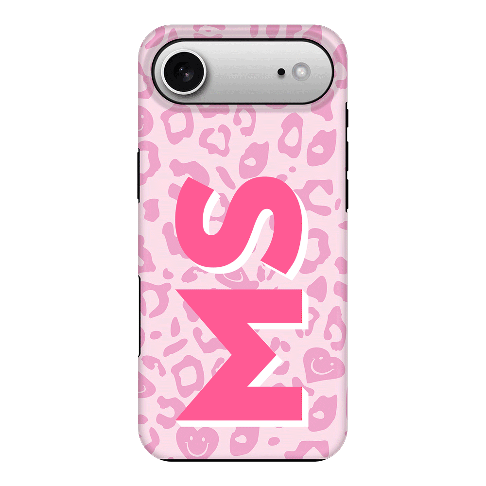 Apple iPhone 17 Air / Tough MagSafe Custom Monogram Initial 3D Shadow Text Seamless Pattern, Phone Case - Stylizedd.com