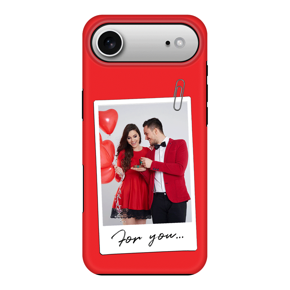 Apple iPhone 17 Air / Tough MagSafe Personalized Polaroid Photo Valentine, Phone Case - Stylizedd.com