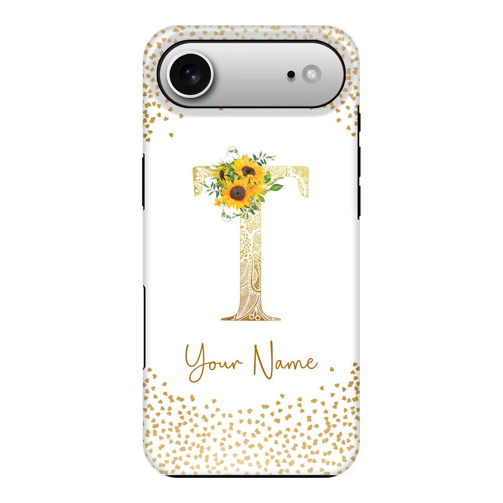 Apple iPhone 17 Air / Tough MagSafe Floral Mandala Initial Phone Case - Stylizedd.com