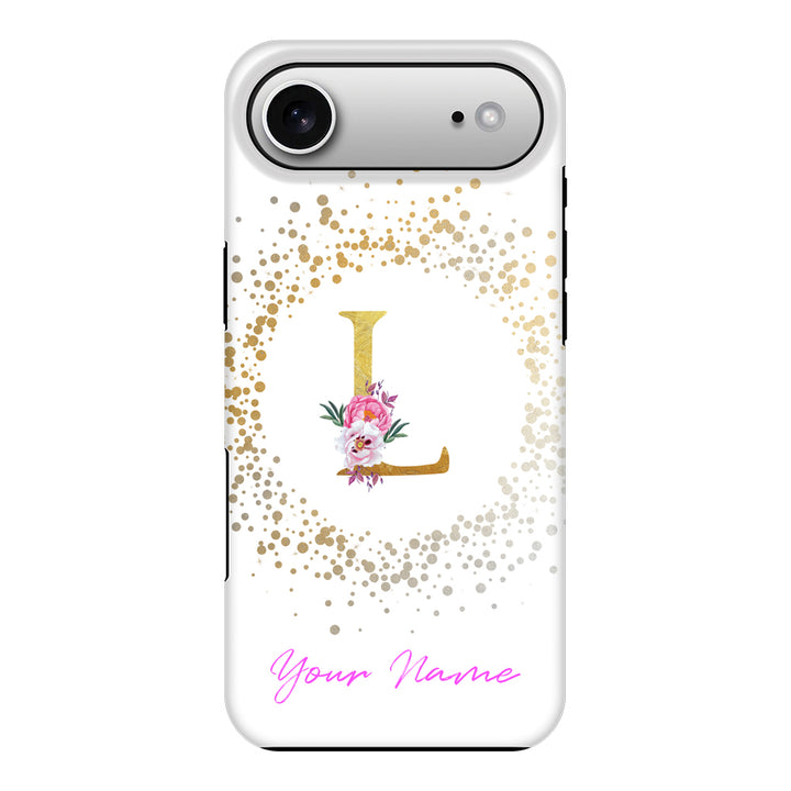 Apple iPhone 17 Air / Tough MagSafe Floral Initial Phone Case - Stylizedd.com