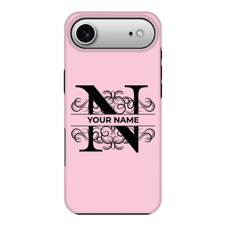 Apple iPhone 17 Air / Tough MagSafe Split Floral Initial Phone Case - Stylizedd.com