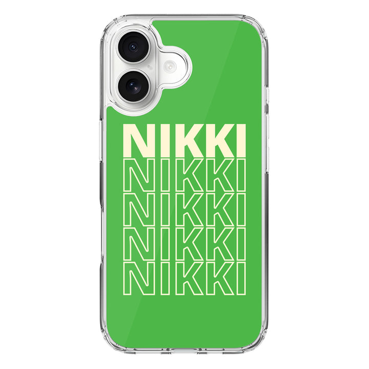 Apple iPhone 17 / Clear MagSafe Repeated Monogram Phone Case - Stylizedd.com