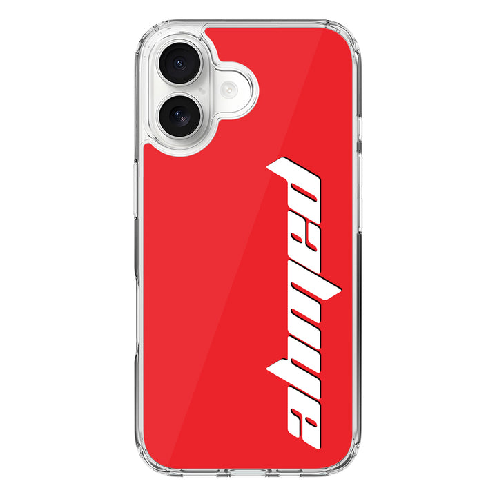 Apple iPhone 17 / Clear MagSafe Custom Text, Vertical Name Phone Case - Stylizedd.com