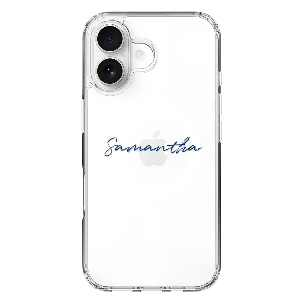 Apple iPhone 17 / Clear MagSafe Custom Text, My Name Phone Case - Stylizedd.com