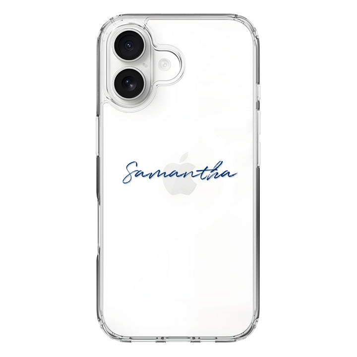 Apple iPhone 17 / Clear MagSafe Custom Text, My Name Phone Case - Stylizedd.com