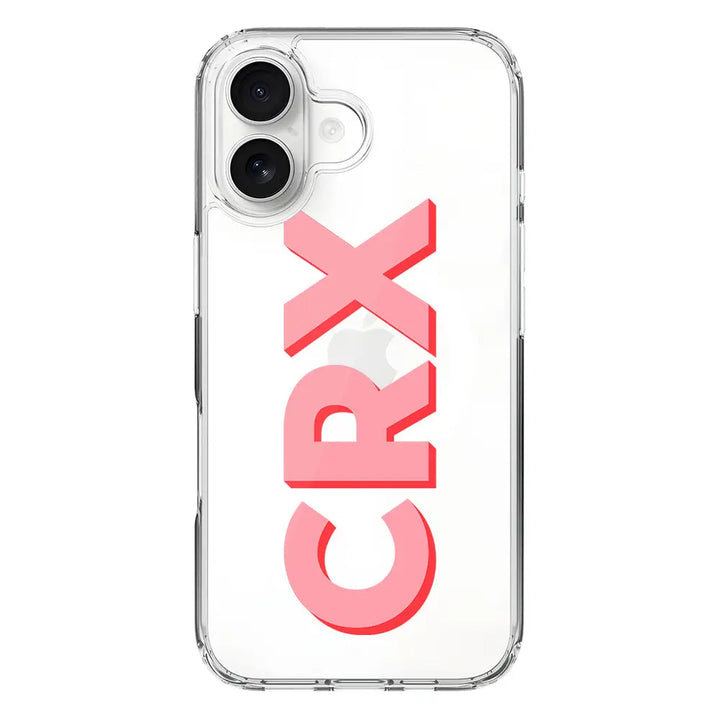 Apple iPhone 17 / Clear MagSafe Personalized Monogram Initial 3D Shadow Text Phone Case - Stylizedd.com