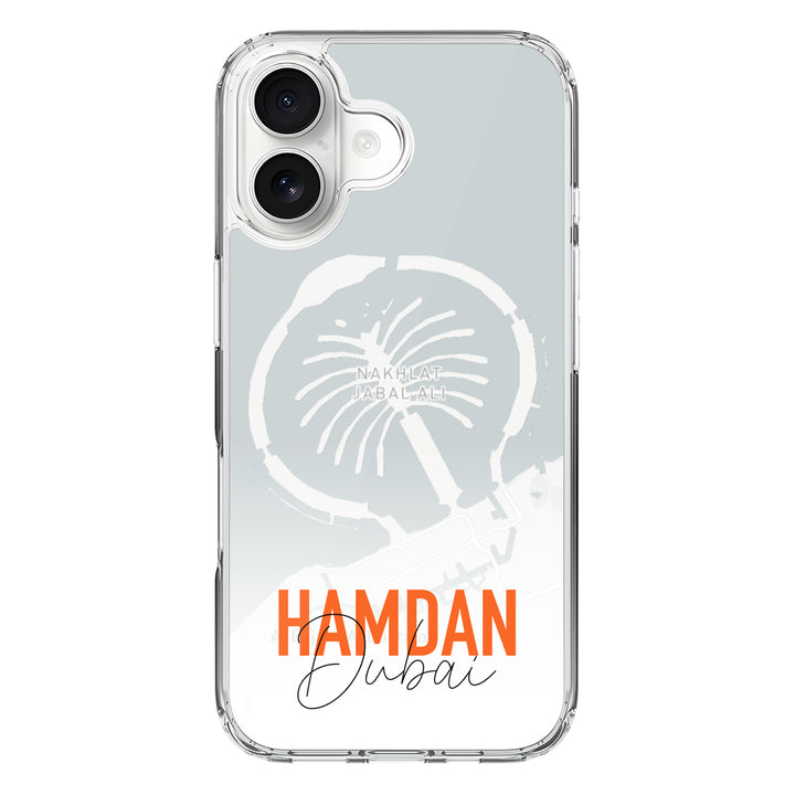 Apple iPhone 17 / Clear MagSafe Personalized Location Map & Name, Phone Case - Stylizedd.com