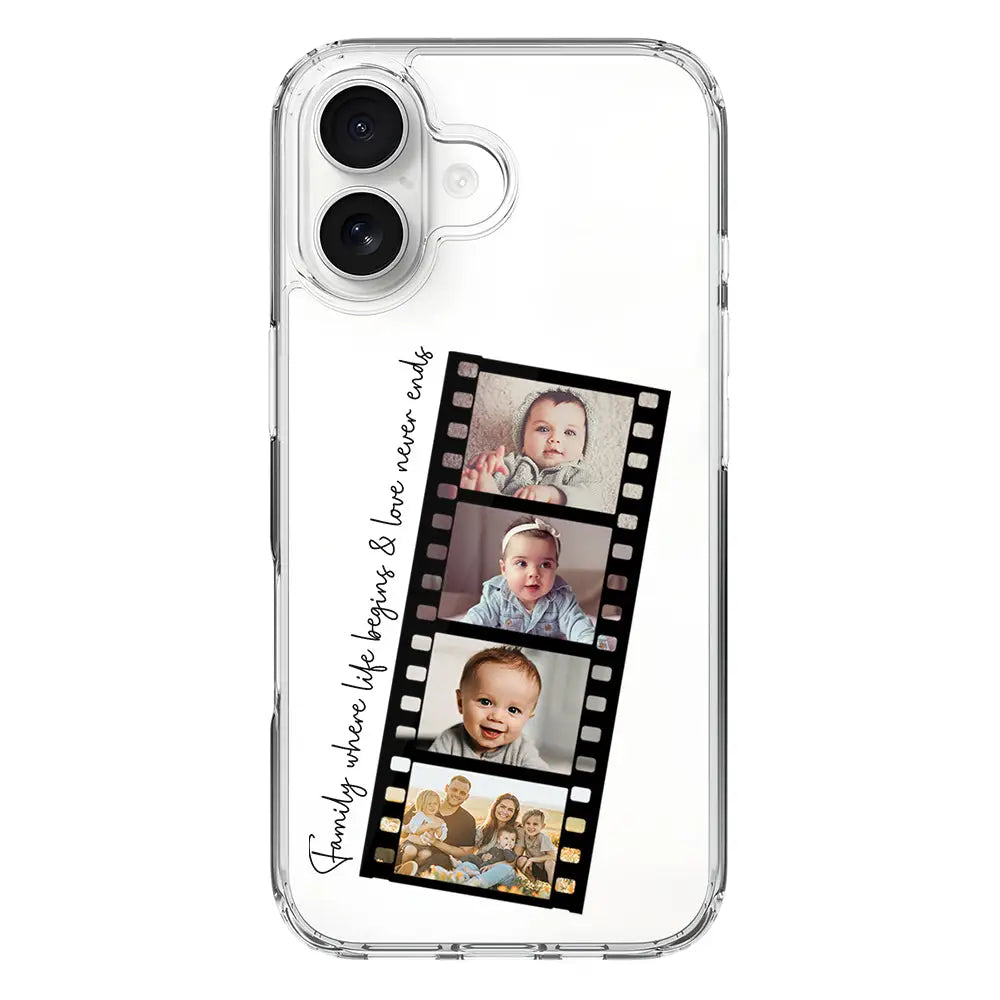 Apple iPhone 17 / Clear MagSafe Custom Film Strips Personalised Movie Strip, Phone Case - Stylizedd.com