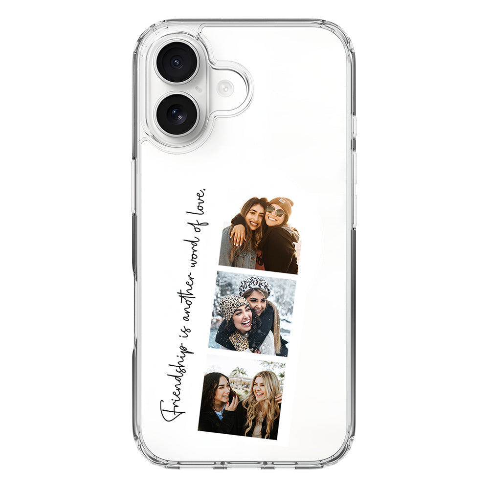 Apple iPhone 17 / Clear MagSafe Custom Photo Strip Polaroid Style, Phone Case - Stylizedd.com