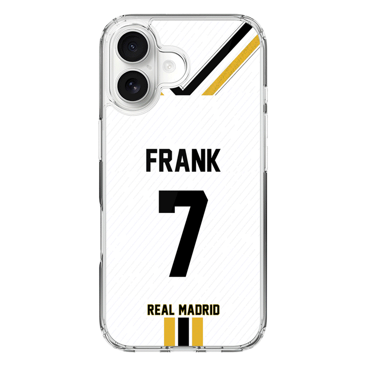 Apple iPhone 17 / Clear MagSafe Personalized Football Clubs Jersey Phone Case Custom Name & Number - Stylizedd.com