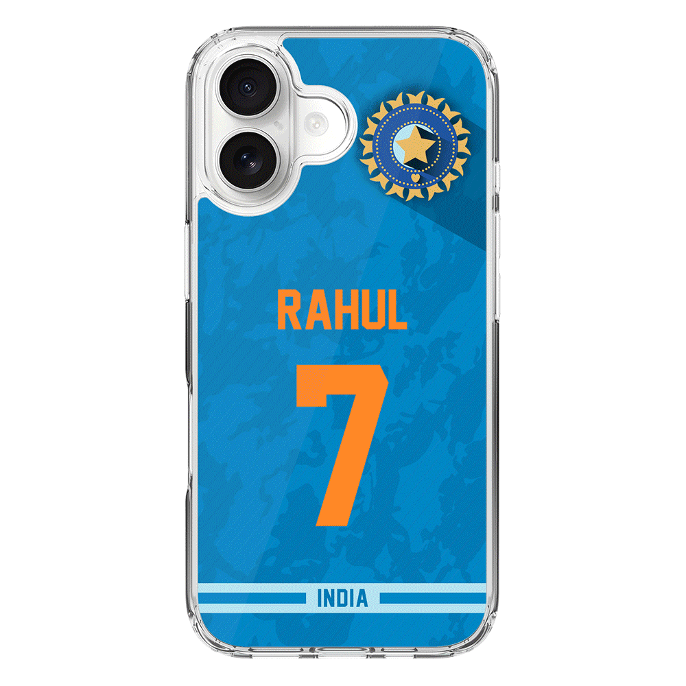 Apple iPhone 17 / Clear MagSafe Personalized Cricket Jersey Phone Case Custom Name & Number - Stylizedd.com